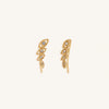 Expanded Awareness Gold Evil Eye Climber Earrings