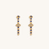 Truth Seeker - Evil Eye Lapis Hoop Earrings