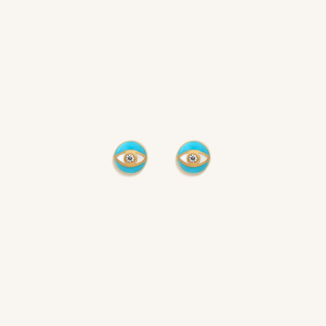 Awakened Purpose Evil Eye Diamond Earrings