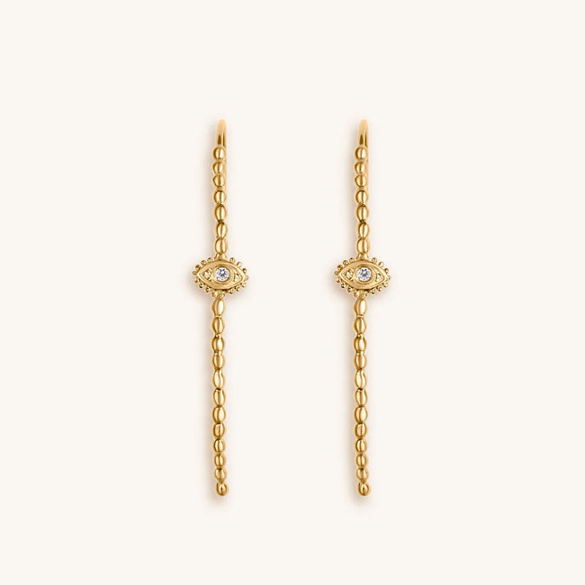 Divine Protection - Evil Eye Hoop Earrings