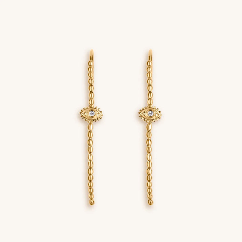 Divine Protection - Evil Eye Hoop Earrings