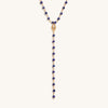 Whisper of Truth - Evil Eye Lapis Lazuli Rosary Necklace