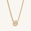 Zen Warrior Gold Evil Eye Necklace