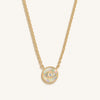 Zen Warrior Gold Evil Eye Necklace