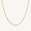 Starry Skies CZ Crystal Gold Necklace