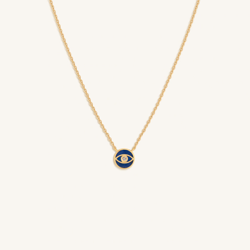 Wealth of Knowledge Lapis Lazuli Evil Eye Necklace