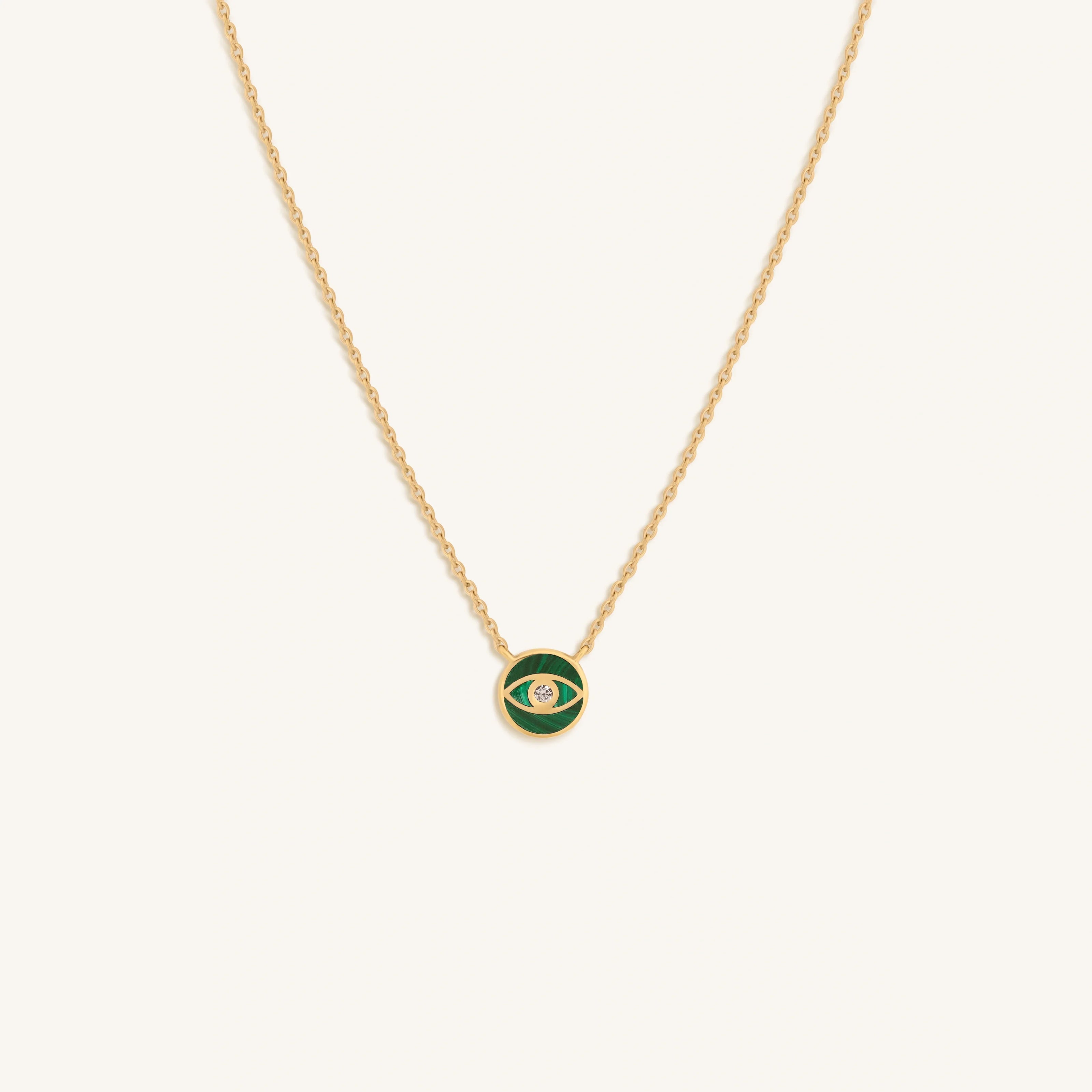 Soul’s Renewal Malachite Evil Eye Necklace