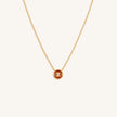 Eloquent Heart Carnelian Evil Eye Necklace
