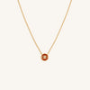 Eloquent Heart Carnelian Evil Eye Necklace