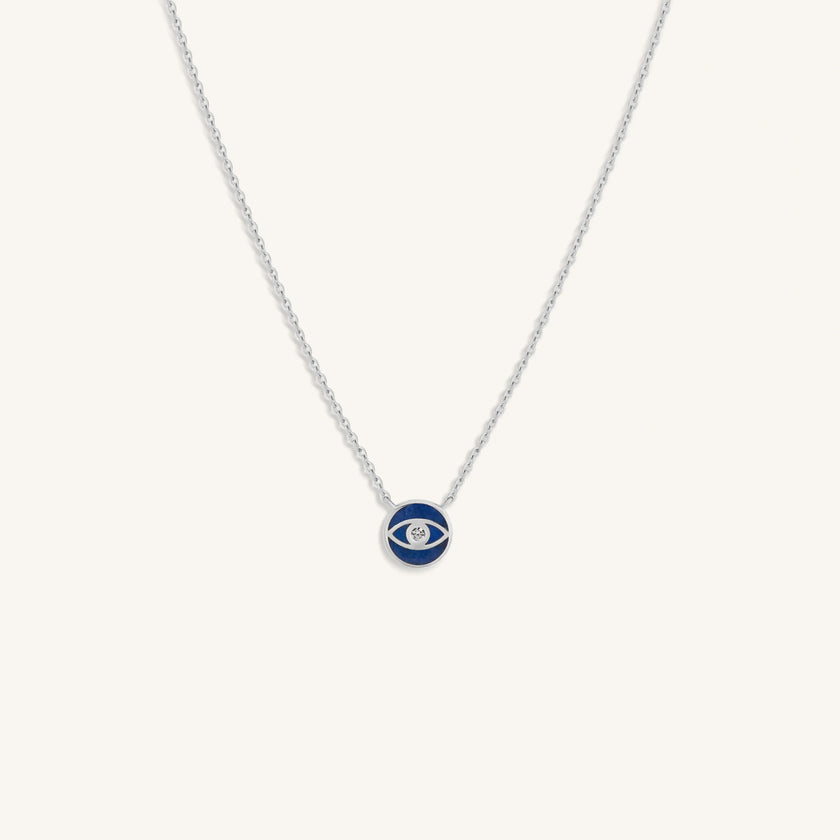 Universal Vibrations Lapis Lazuli Evil Eye Necklace