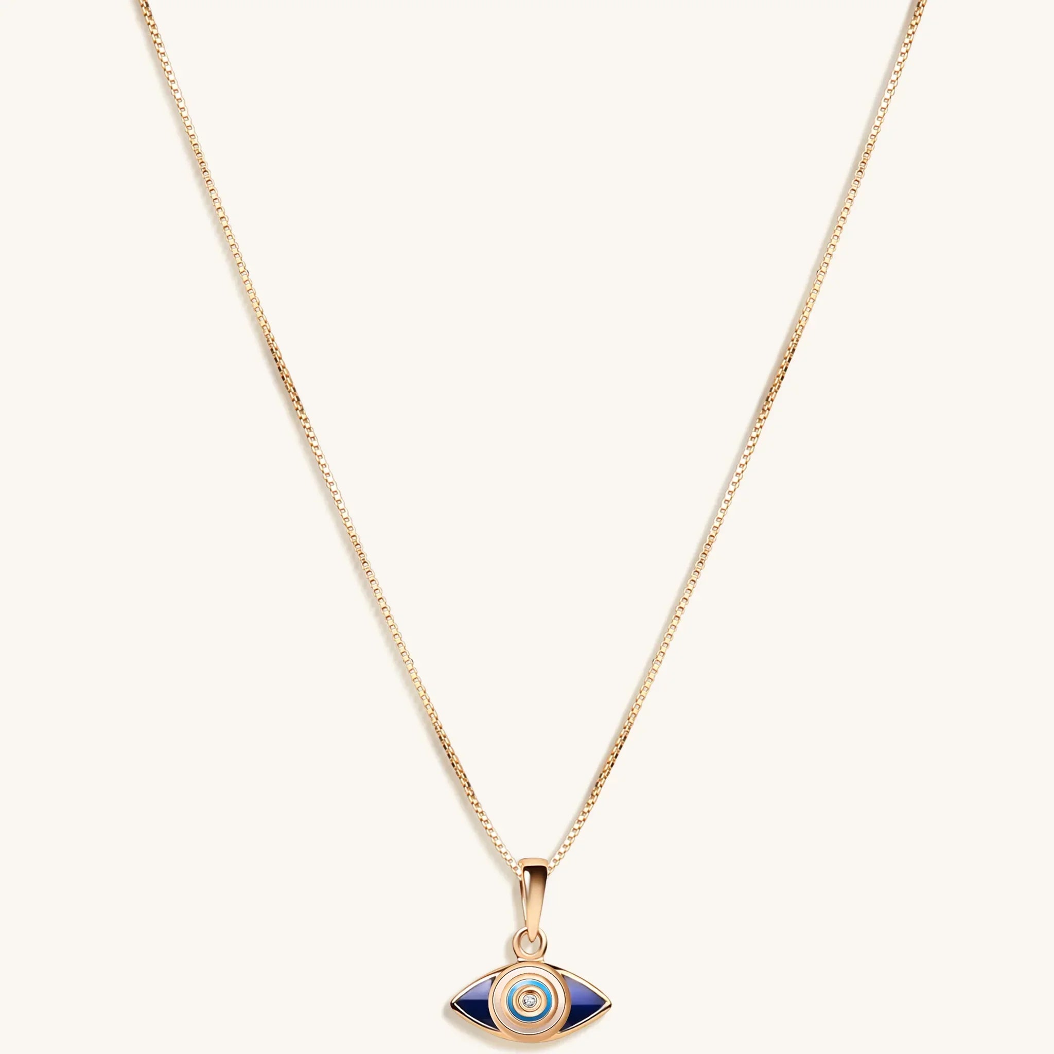 Radiant Happiness Evil Eye Pendant Necklace