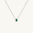 Peaceful Mind Hamsa Malachite Silver Necklace