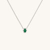 Peaceful Mind Hamsa Malachite Silver Necklace