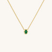 Honest & Bright Malachite Hamsa Gold Necklace