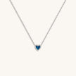 Calming Energy Lab Blue Opal Heart Silver Necklace