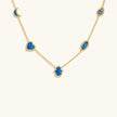 Soothing Aura Lab Blue Opal Multi-Symbol Necklace