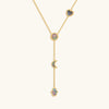 Patient Mind Multi-Symbol Mother of Pearl Necklace