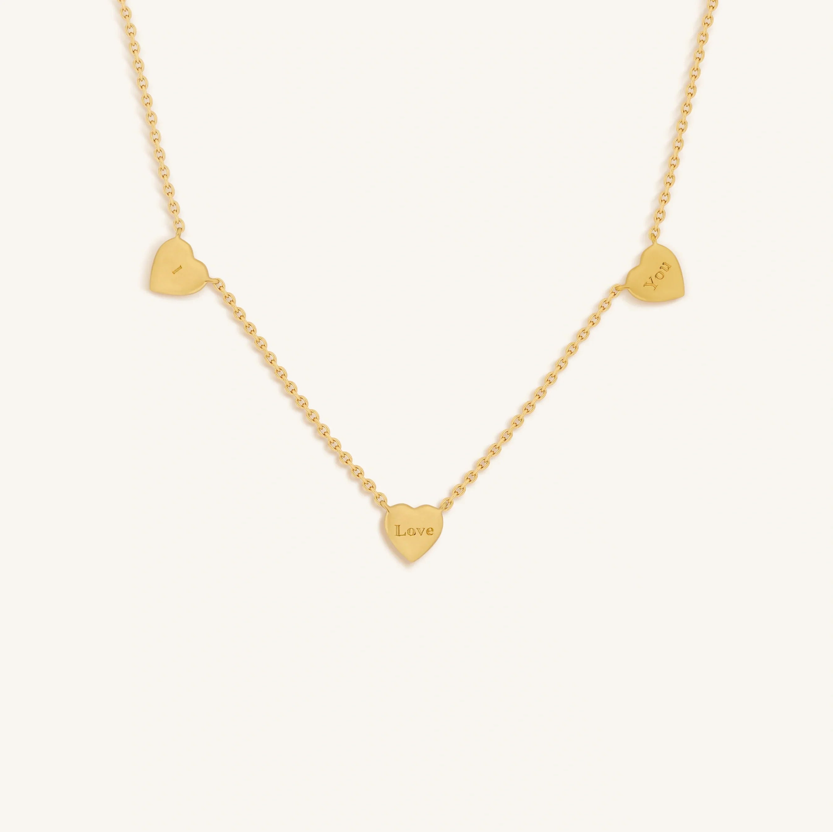 Abundant Solace Mother of Pearl Heart Gold Necklace
