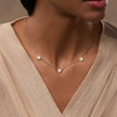 Abundant Solace Mother of Pearl Heart Gold Necklace