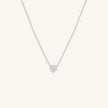 Dreamy Spirit Diamond Heart Silver Necklace