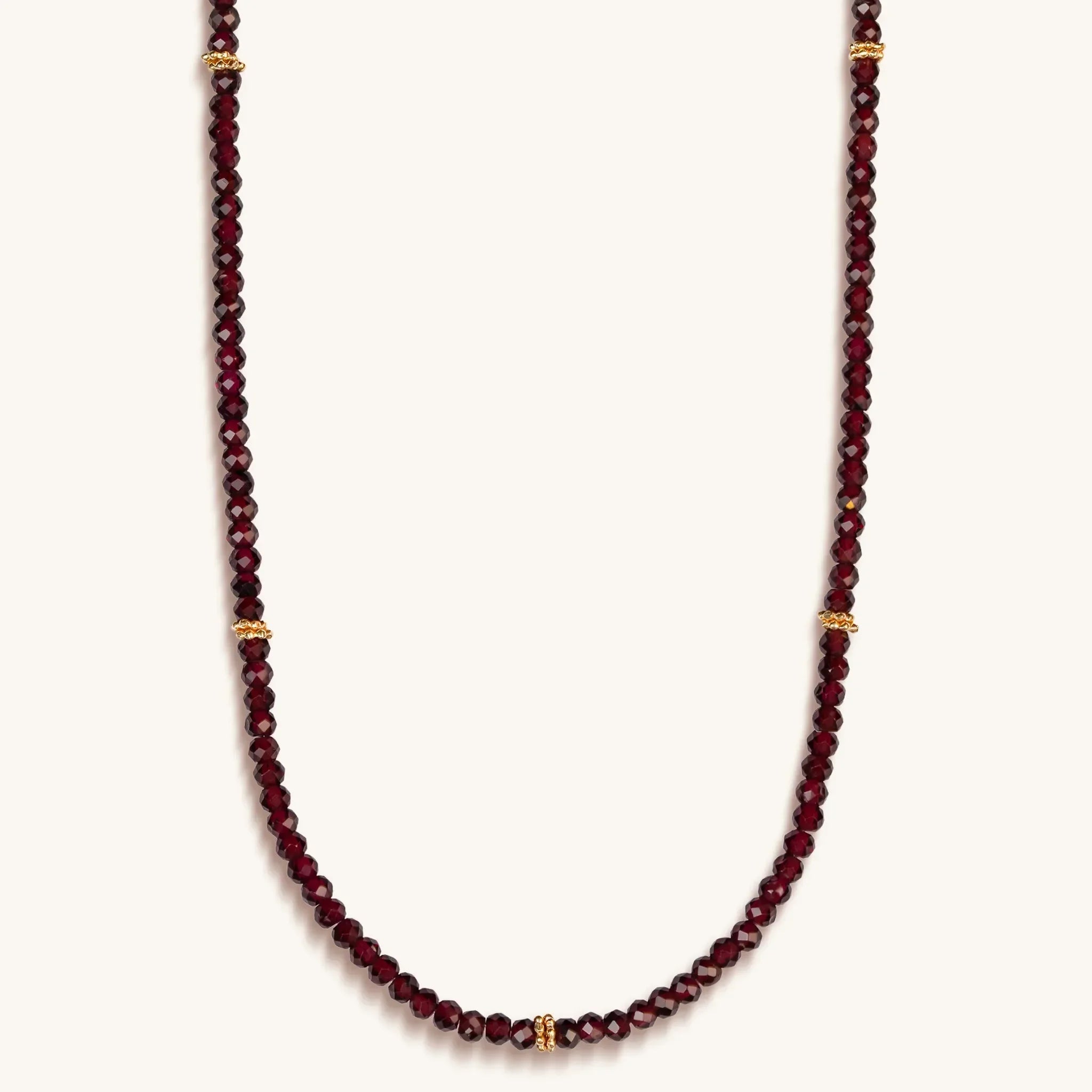 Spirit of Love Garnet Stone Wrap Bracelet