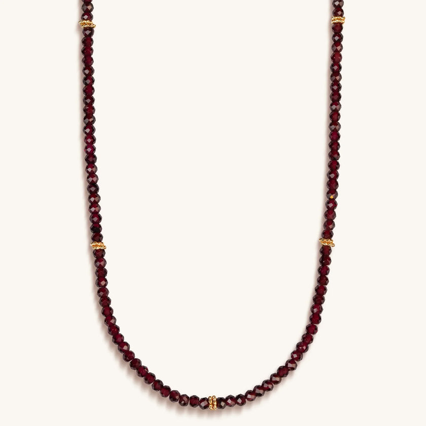 Spirit of Love Garnet Stone Wrap Bracelet