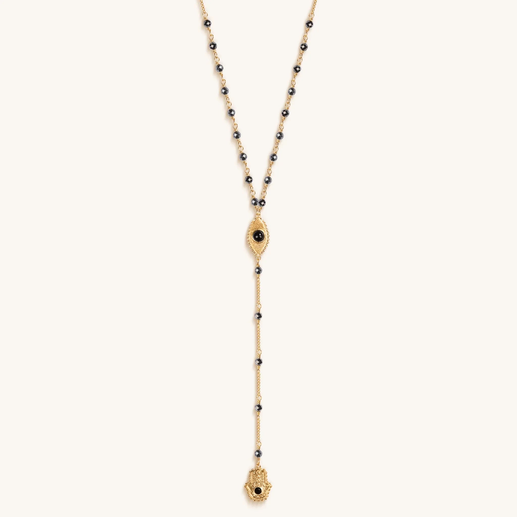 Spiritual Resilience Gold Plated Rosary Necklace
