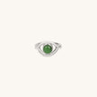 Abundant Flow - Jade Evil Eye Ring