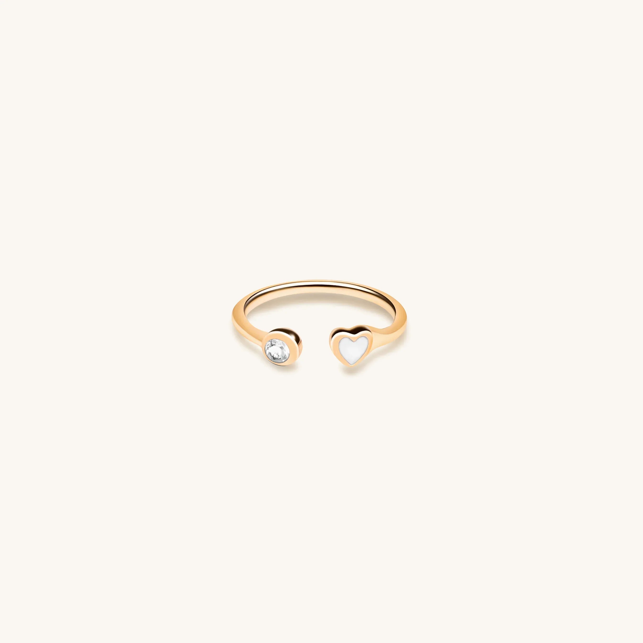 Pure Love - Heart Petite Gold Ring