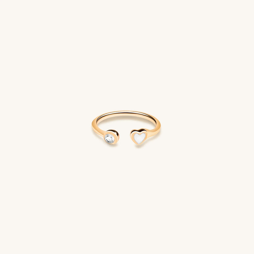 Pure Love - Heart Petite Gold Ring
