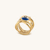 Guarded Serenity Gold Evil Eye Ring