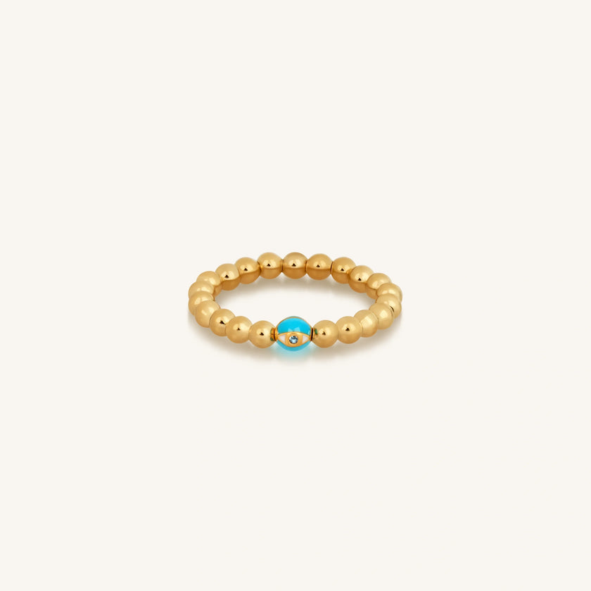 Tranquil Visions Gold Evil Eye Ring