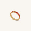 Infinite Affection Gold Hearts Ring
