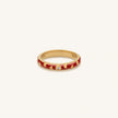 Infinite Affection Gold Hearts Ring