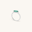 Clear Ambitions Malachite Evil Eye Ring