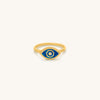 Prophetic Soul Lab Blue Opal Evil Eye Ring