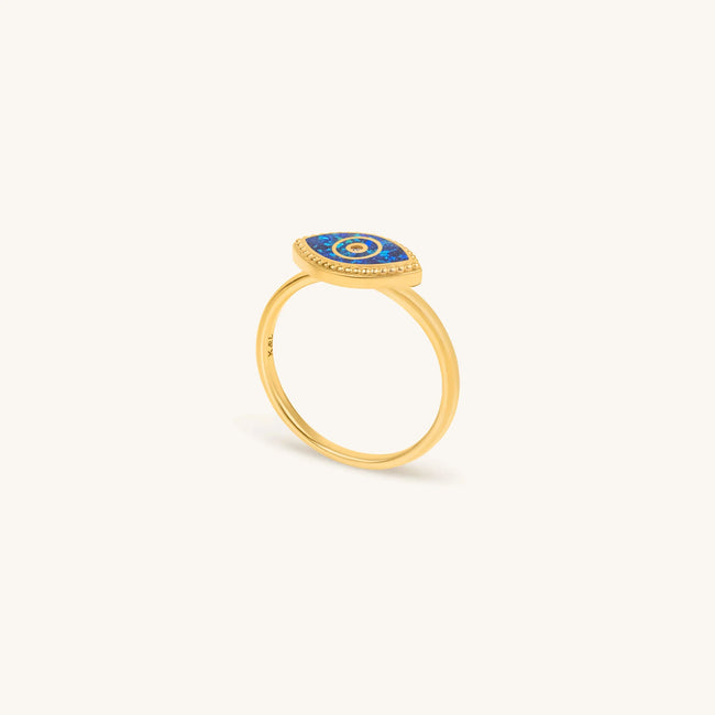 Prophetic Soul Lab Blue Opal Evil Eye Ring