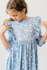 Bluebell 3/4 Sleeve Ruffle Twirl Dress