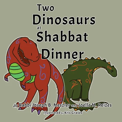 Two Dinosaurs at Shabbat Dinner - Paperback