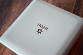Personalized Bar Mitzvah Gift or Bat Mitzvah Gift, Jewish GIft, Star of David Gift - Square Keepsake Box