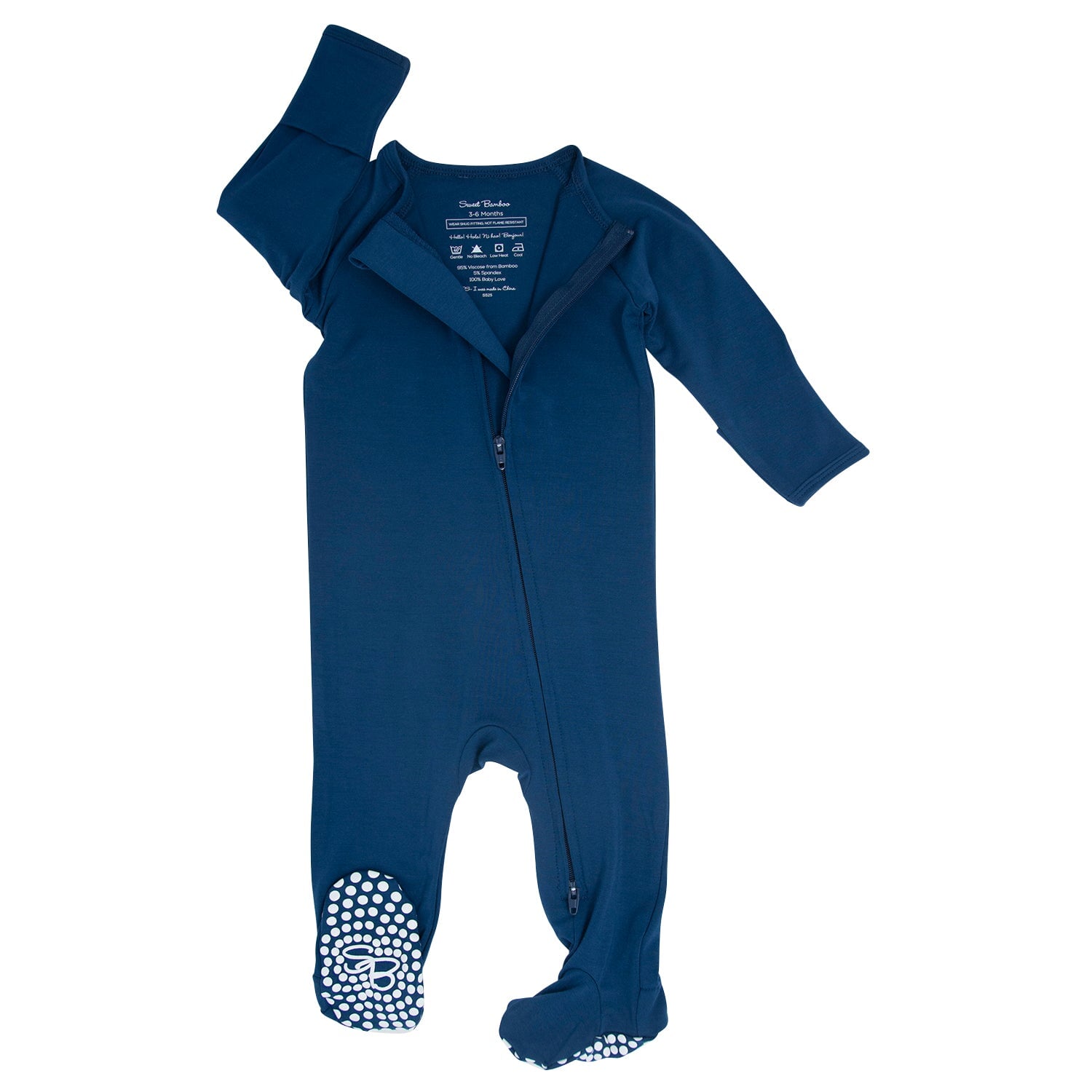 Blue Titan Zipper Footie