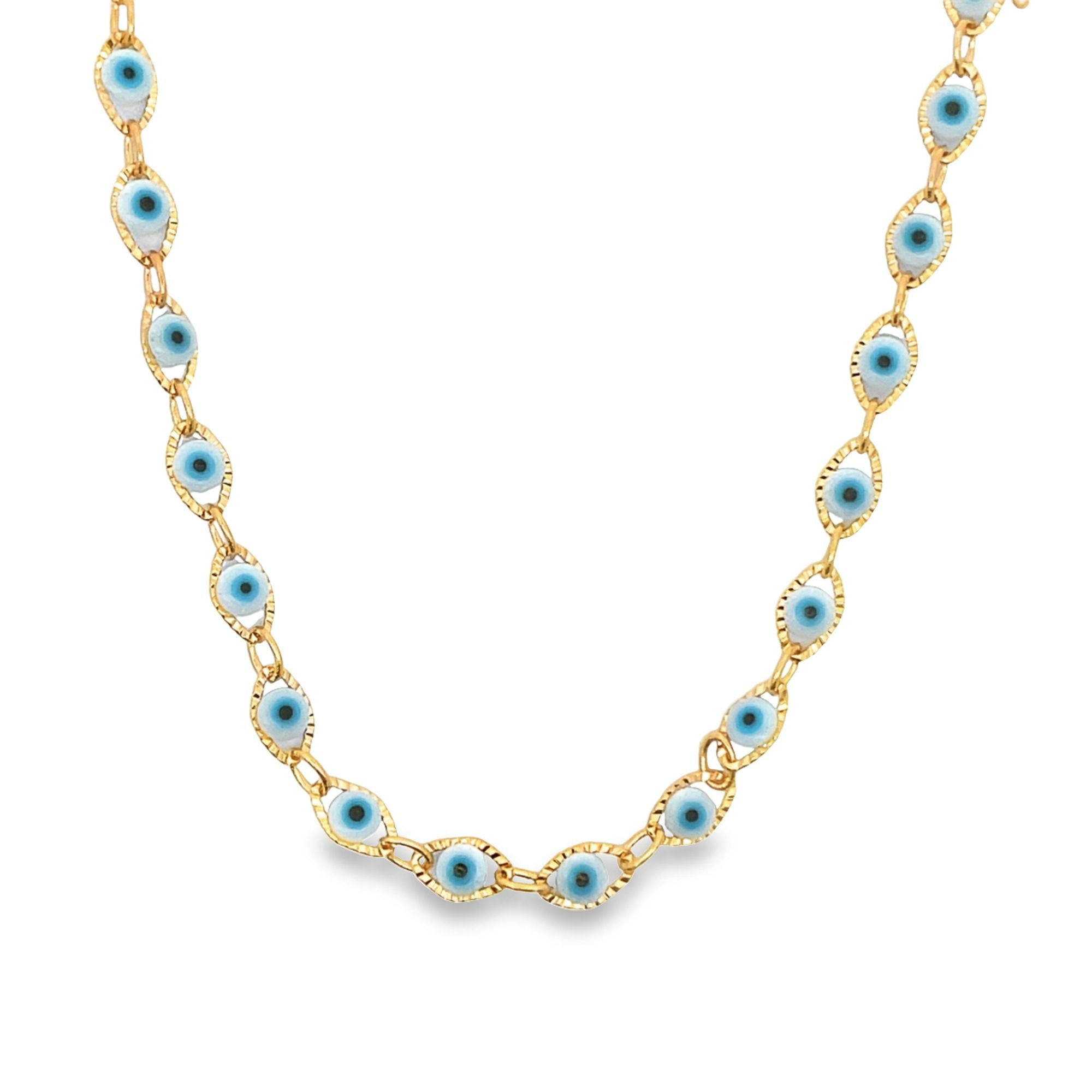 Sapphire Evil Eye Necklaces Choker