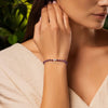 Soothing Love - Amethyst Heart Charm Bracelet