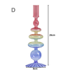 Three Colors Glass Candlestick Holder