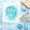 Happy Hanukkah Swedish Dishcloth