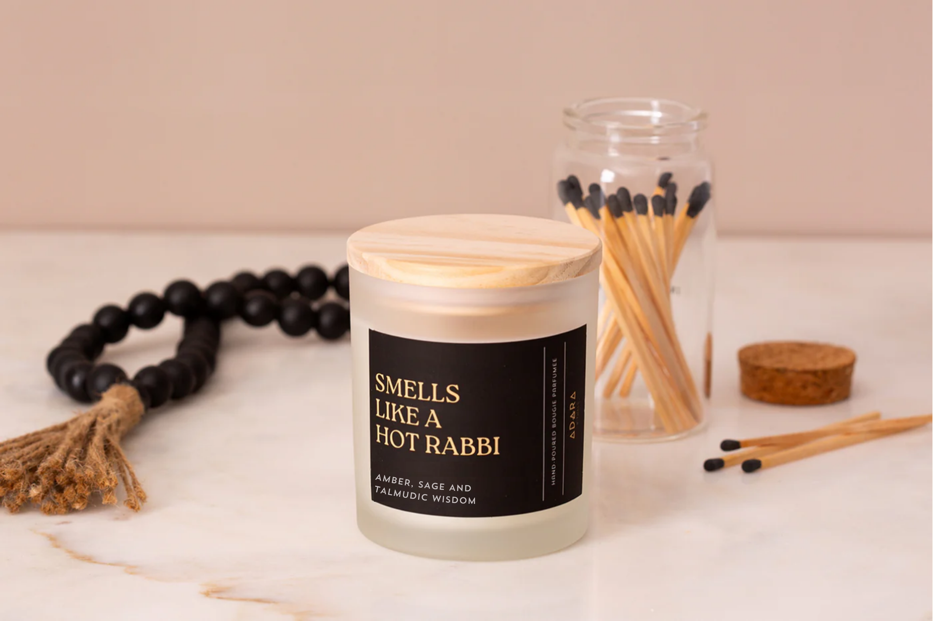 Smells Like A Hot Rabbi: Amber, Sage and Talmudic Wisdom Scented Candle