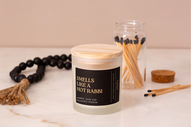 Smells Like A Hot Rabbi: Amber, Sage and Talmudic Wisdom Scented Candle