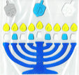 Hanukkah Window Cling -