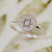 Star of David Dainty Gold or Silver Ring