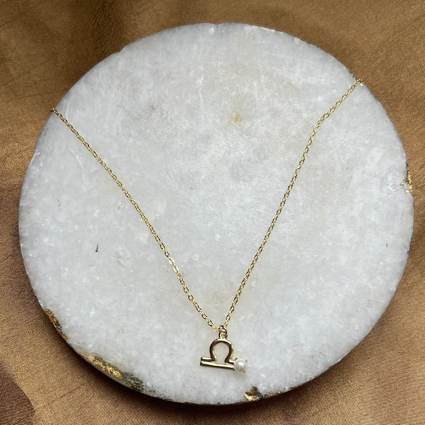 Zodiac Pearl Necklace